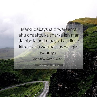 Picture 07 - Maahmaahyadii 10:25 SOM - Markii dabaysha cirwareenta ahu dhaafto, ka - Bible Verse Picture