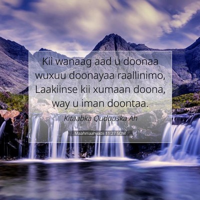 Picture 07 - Maahmaahyadii 11:27 SOM - Kii wanaag aad u doonaa wuxuu doonayaa - Bible Verse Picture