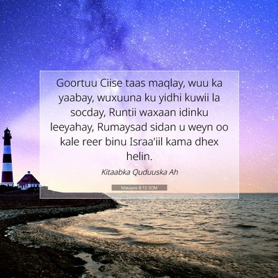 Picture 07 - Matayos 8:10 SOM - Goortuu Ciise taas maqlay, wuu ka yaabay, wuxuuna - Bible Verse Picture