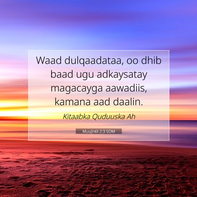 Picture 07 - Muujintii 2:3 SOM - Waad dulqaadataa, oo dhib baad ugu adkaysatay - Bible Verse Picture
