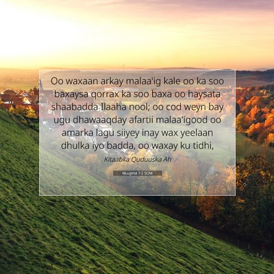 Picture 07 - Muujintii 7:2 SOM - Oo waxaan arkay malaa'ig kale oo ka soo baxaysa - Bible Verse Picture