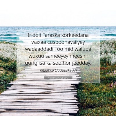 Picture 07 - Nexemyaah 3:28 SOM - Iriddii Faraska korkeedana waxaa cusboonaysiiyey - Bible Verse Picture