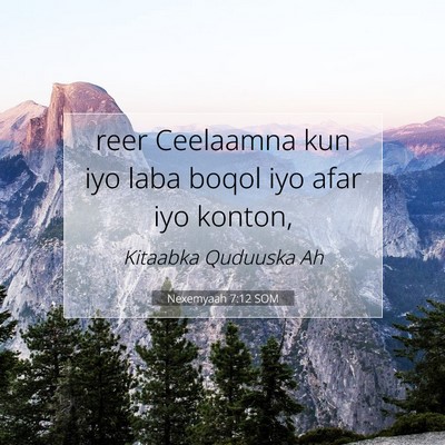 Picture 07 - Nexemyaah 7:12 SOM - reer Ceelaamna kun iyo laba boqol iyo afar iyo - Bible Verse Picture