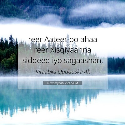 Picture 07 - Nexemyaah 7:21 SOM - reer Aateer oo ahaa reer Xisqiyaahna siddeed iyo - Bible Verse Picture