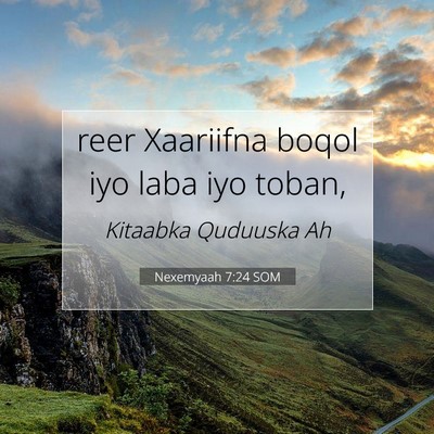 Picture 07 - Nexemyaah 7:24 SOM - reer Xaariifna boqol iyo laba iyo - Bible Verse Picture