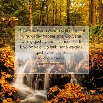 Picture 07 - Sabuurradii 109:18 SOM - Oo weliba isagu wuxuu sidii dharkiisii u huwaday - Bible Verse Picture