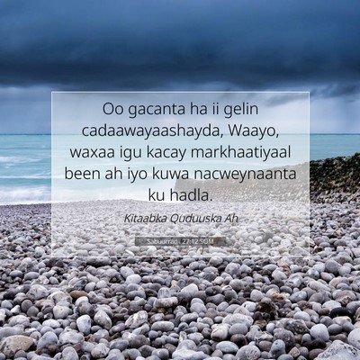 Picture 07 - Sabuurradii 27:12 SOM - Oo gacanta ha ii gelin cadaawayaashayda, Waayo, - Bible Verse Picture