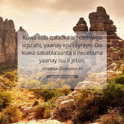 Picture 07 - Sabuurradii 35:19 SOM - Kuwa sida qaladka ah cadowga iigu ahi, yaanay igu - Bible Verse Picture