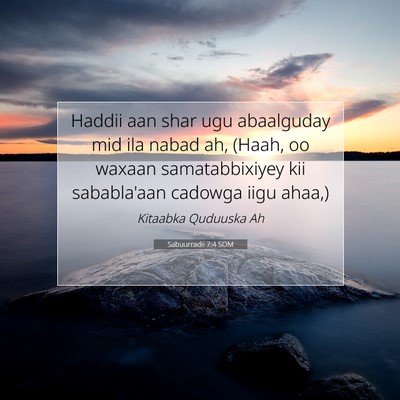 Picture 07 - Sabuurradii 7:4 SOM - Haddii aan shar ugu abaalguday mid ila nabad ah, - Bible Verse Picture