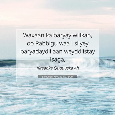 Picture 07 - Samuu'eel Kowaad 1:27 SOM - Waxaan ka baryay wiilkan, oo Rabbigu waa i siiyey - Bible Verse Picture