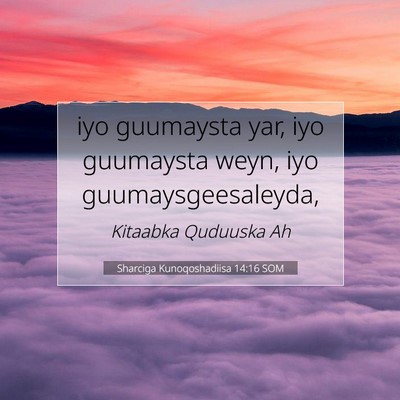 Picture 07 - Sharciga Kunoqoshadiisa 14:16 SOM - iyo guumaysta yar, iyo guumaysta weyn, iyo - Bible Verse Picture