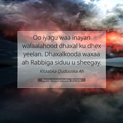 Picture 07 - Sharciga Kunoqoshadiisa 18:2 SOM - Oo iyagu waa inayan walaalahood dhaxal ku dhex - Bible Verse Picture