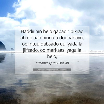 Picture 07 - Sharciga Kunoqoshadiisa 22:28 SOM - Haddii nin helo gabadh bikrad ah oo aan ninna u - Bible Verse Picture