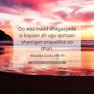 Picture 07 - Sharciga Kunoqoshadiisa 27:8 SOM - Oo waa inaad dhagaxyada si bayaan ah ugu qortaan - Bible Verse Picture