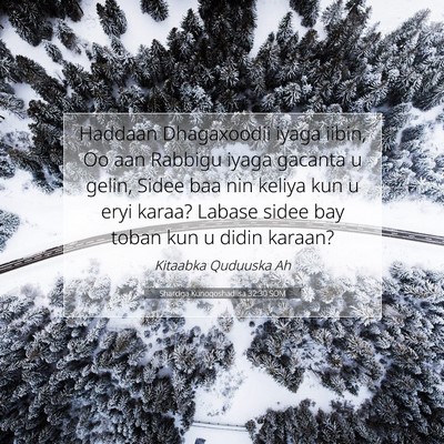 Picture 07 - Sharciga Kunoqoshadiisa 32:30 SOM - Haddaan Dhagaxoodii iyaga iibin, Oo aan Rabbigu - Bible Verse Picture