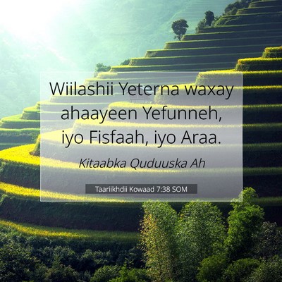 Picture 07 - Taariikhdii Kowaad 7:38 SOM - Wiilashii Yeterna waxay ahaayeen Yefunneh, iyo - Bible Verse Picture