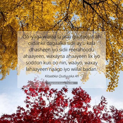 Picture 07 - Taariikhdii Kowaad 7:4 SOM - Oo iyaga waxaa la jiray guutooyin ah ciidankii - Bible Verse Picture