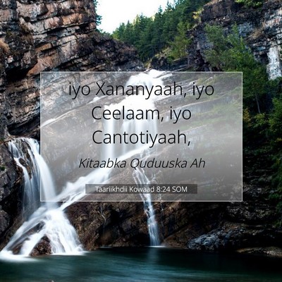 Picture 07 - Taariikhdii Kowaad 8:24 SOM - iyo Xananyaah, iyo Ceelaam, iyo - Bible Verse Picture