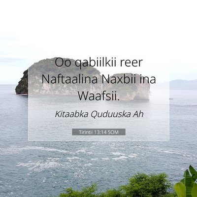 Picture 07 - Tirintii 13:14 SOM - Oo qabiilkii reer Naftaalina Naxbii ina - Bible Verse Picture
