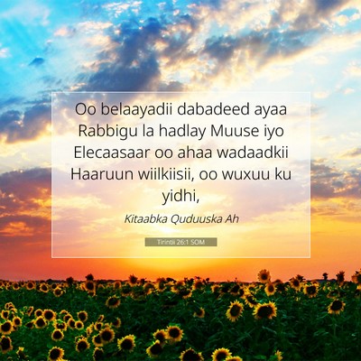 Picture 07 - Tirintii 26:1 SOM - Oo belaayadii dabadeed ayaa Rabbigu la hadlay - Bible Verse Picture