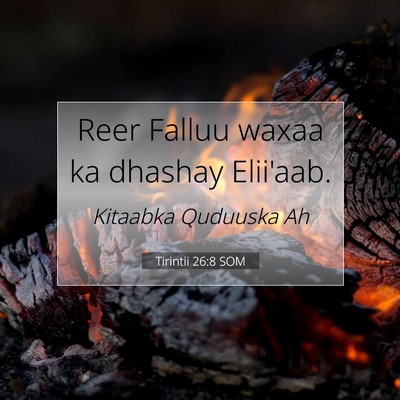 Picture 07 - Tirintii 26:8 SOM - Reer Falluu waxaa ka dhashay - Bible Verse Picture