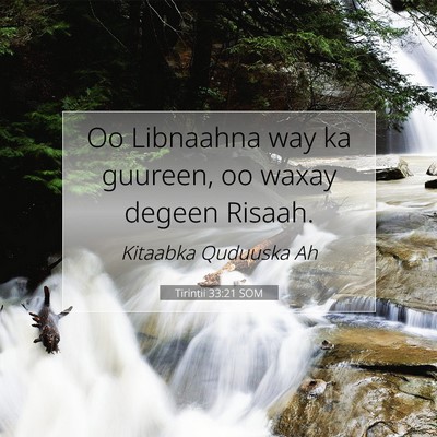 Picture 07 - Tirintii 33:21 SOM - Oo Libnaahna way ka guureen, oo waxay degeen - Bible Verse Picture
