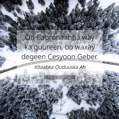 Picture 07 - Tirintii 33:35 SOM - Oo Cabronaahna way ka guureen, oo waxay degeen - Bible Verse Picture