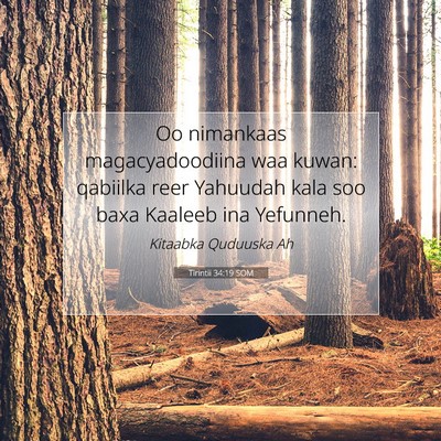 Picture 07 - Tirintii 34:19 SOM - Oo nimankaas magacyadoodiina waa kuwan: qabiilka - Bible Verse Picture