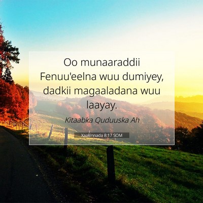 Picture 07 - Xaakinnada 8:17 SOM - Oo munaaraddii Fenuu'eelna wuu dumiyey, dadkii - Bible Verse Picture