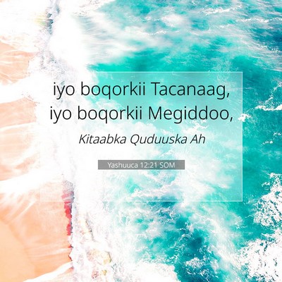 Picture 07 - Yashuuca 12:21 SOM - iyo boqorkii Tacanaag, iyo boqorkii - Bible Verse Picture