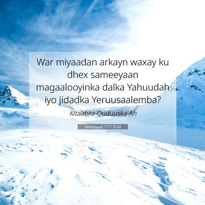 Picture 07 - Yeremyaah 7:17 SOM - War miyaadan arkayn waxay ku dhex sameeyaan - Bible Verse Picture