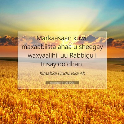 Picture 07 - Yexesqeel 11:25 SOM - Markaasaan kuwii maxaabiista ahaa u sheegay - Bible Verse Picture
