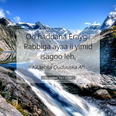 Picture 07 - Yexesqeel 15:1 SOM - Oo haddana Eraygii Rabbiga ayaa ii yimid isagoo - Bible Verse Picture