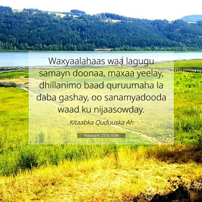 Picture 07 - Yexesqeel 23:30 SOM - Waxyaalahaas waa lagugu samayn doonaa, maxaa - Bible Verse Picture