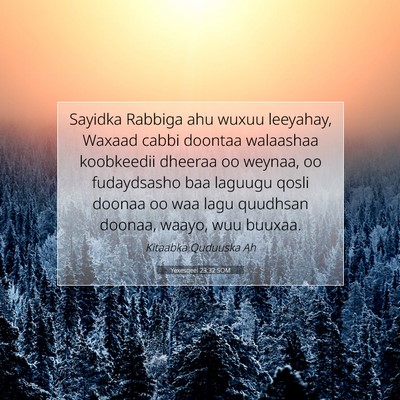 Picture 07 - Yexesqeel 23:32 SOM - Sayidka Rabbiga ahu wuxuu leeyahay, Waxaad cabbi - Bible Verse Picture