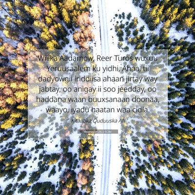 Picture 07 - Yexesqeel 26:2 SOM - Wiilka Aadamow, Reer Turos wuxuu Yeruusaalem ku - Bible Verse Picture
