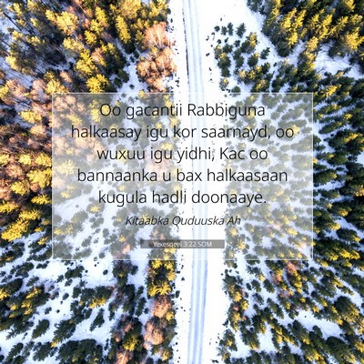 Picture 07 - Yexesqeel 3:22 SOM - Oo gacantii Rabbiguna halkaasay igu kor saarnayd, - Bible Verse Picture