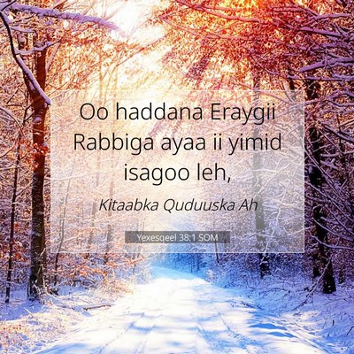 Picture 07 - Yexesqeel 38:1 SOM - Oo haddana Eraygii Rabbiga ayaa ii yimid isagoo - Bible Verse Picture