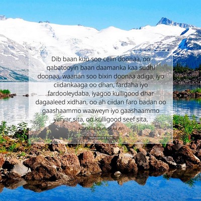 Picture 07 - Yexesqeel 38:4 SOM - Dib baan kuu soo celin doonaa, oo qabatooyin baan - Bible Verse Picture