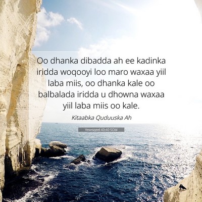 Picture 07 - Yexesqeel 40:40 SOM - Oo dhanka dibadda ah ee kadinka iridda woqooyi - Bible Verse Picture
