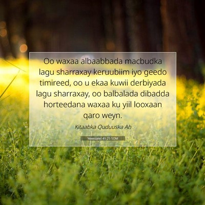 Picture 07 - Yexesqeel 41:25 SOM - Oo waxaa albaabbada macbudka lagu sharraxay - Bible Verse Picture