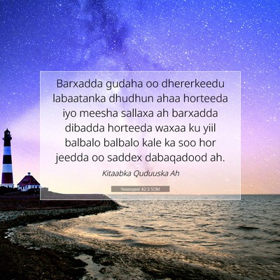 Picture 07 - Yexesqeel 42:3 SOM - Barxadda gudaha oo dhererkeedu labaatanka dhudhun - Bible Verse Picture