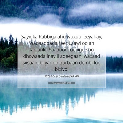 Picture 07 - Yexesqeel 43:19 SOM - Sayidka Rabbiga ahu wuxuu leeyahay, Wadaaddada - Bible Verse Picture