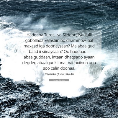 Picture 07 - Yoo'eel 3:4 SOM - Haddaba Turos, iyo Siidoon, iyo kulli gobollada - Bible Verse Picture