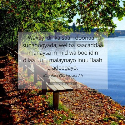 Picture 07 - Yooxanaa 16:2 SOM - Waxay idinka saari doonaan sunagogyada, weliba - Bible Verse Picture
