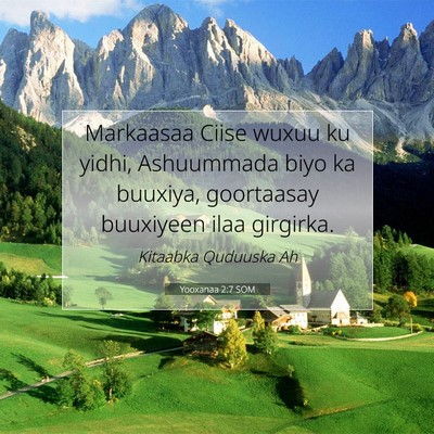 Picture 07 - Yooxanaa 2:7 SOM - Markaasaa Ciise wuxuu ku yidhi, Ashuummada biyo - Bible Verse Picture