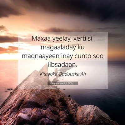 Picture 07 - Yooxanaa 4:8 SOM - Maxaa yeelay, xertiisii magaaladay ku maqnaayeen - Bible Verse Picture