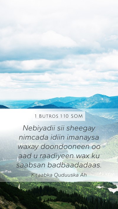 1 Butros 1:10 SOM Bible Verse Image