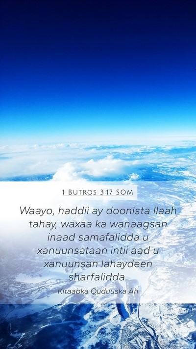 1 Butros 3:17 SOM Bible Verse Image