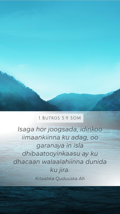 1 Butros 5:9 SOM Bible Verse Image